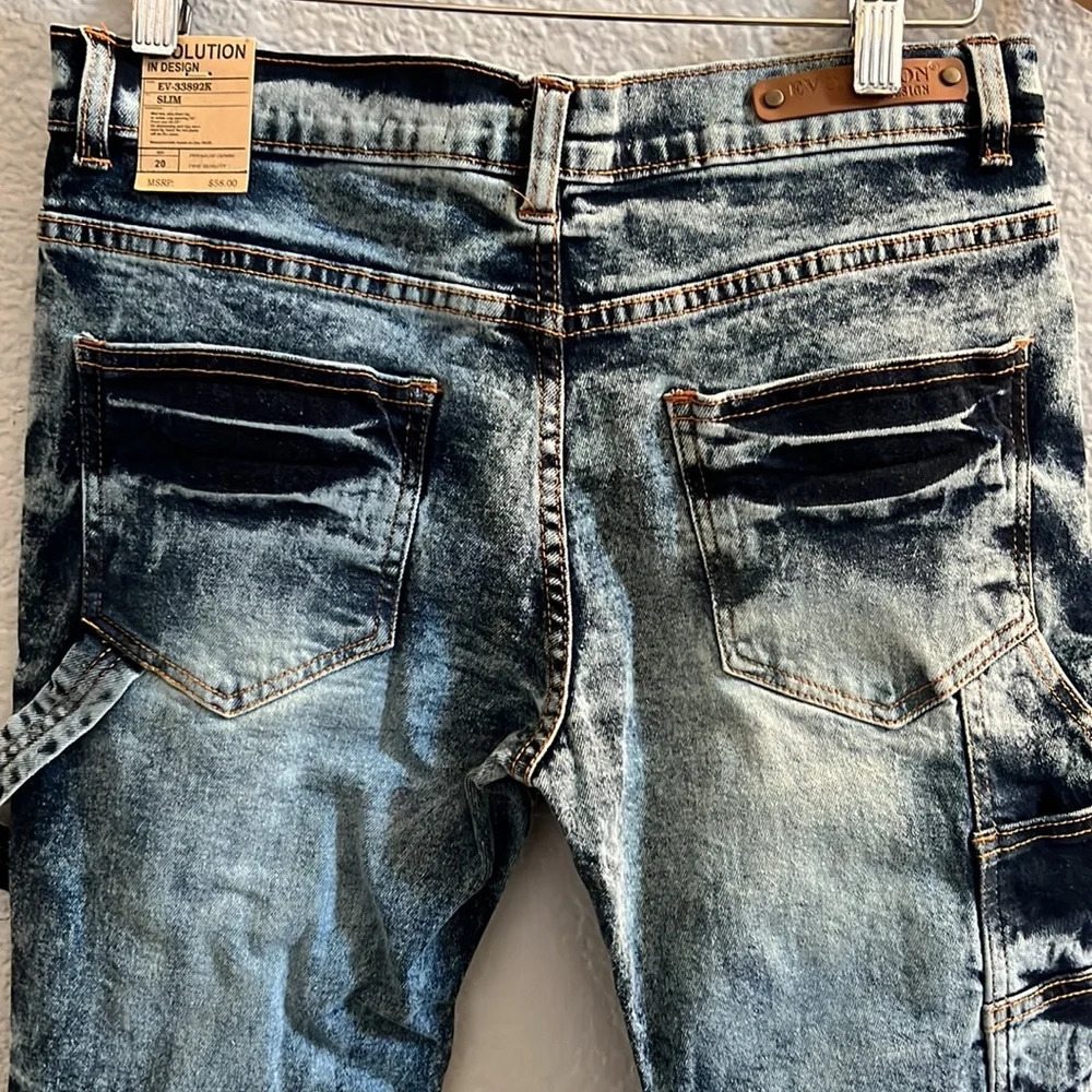 Evolution In Design Worked Up Hammer Loop Denim 34/32 - Picture 7 of 9
